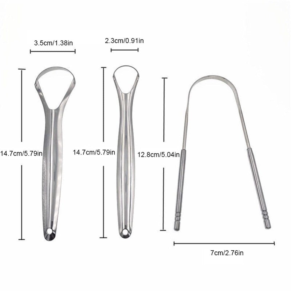 The Set Of 3 Tongue Scrapper