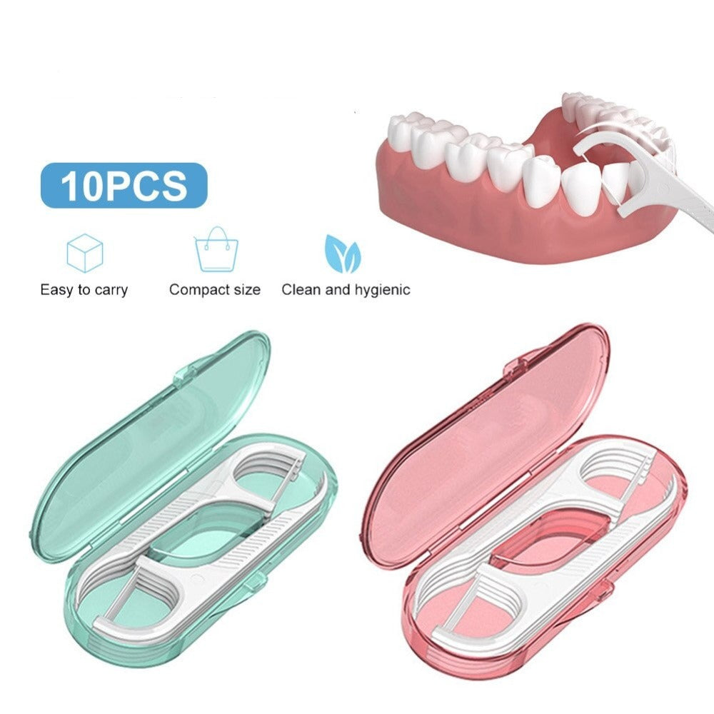 The 10 Piece Dental Floss Set