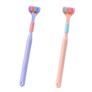 Three-Sided Soft Bristle Oral Care Toothbrush