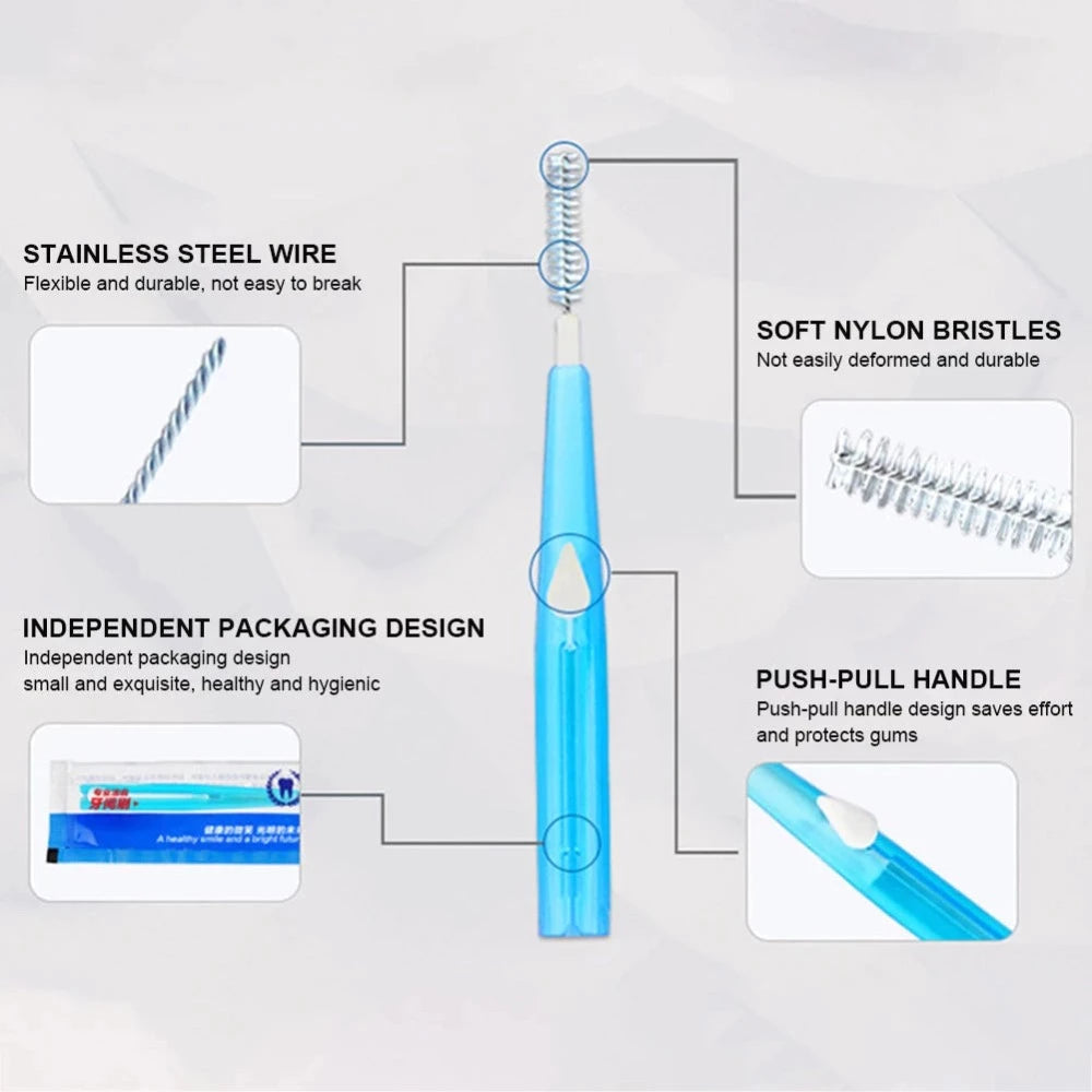 The 10 Piece Interdental Toothbrush