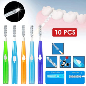 The 10 Piece Interdental Toothbrush