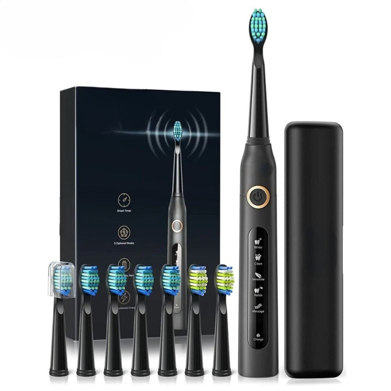 Rechargeable Electric Replacement Heads Sonic Toothbrush