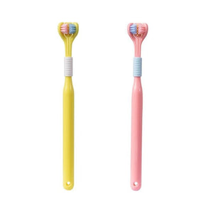 Three-Sided Soft Bristle Oral Care Toothbrush