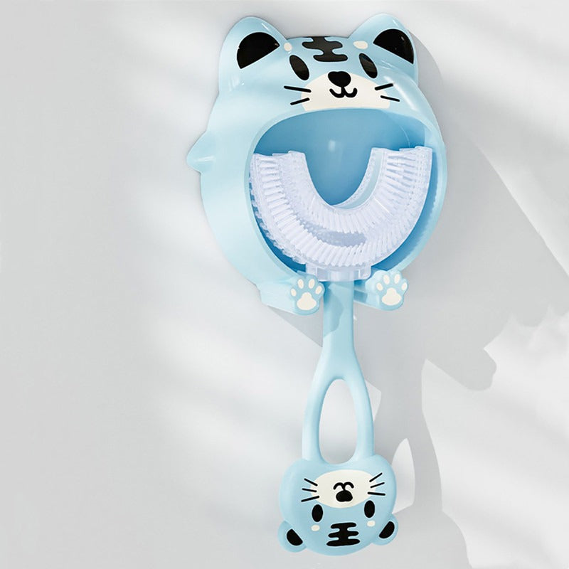 U-Shaped Head Cartoon Silicone Children's Toothbrush