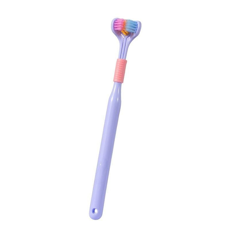 Three-Sided Soft Bristle Oral Care Toothbrush