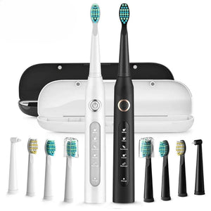 Rechargeable Electric Replacement Heads Sonic Toothbrush