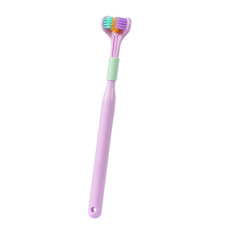 Three-Sided Soft Bristle Oral Care Toothbrush