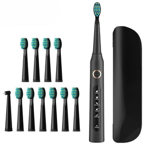 Rechargeable Electric Replacement Heads Sonic Toothbrush