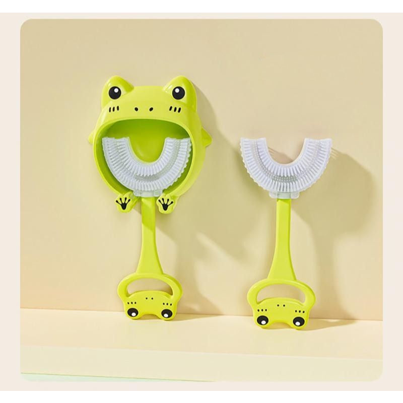 U-Shaped Head Cartoon Silicone Children's Toothbrush