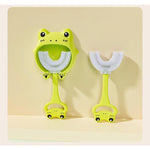 Load image into Gallery viewer, U-Shaped Head Cartoon Silicone Children&#39;s Toothbrush
