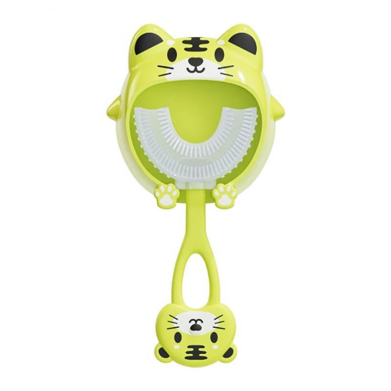 U-Shaped Head Cartoon Silicone Children's Toothbrush