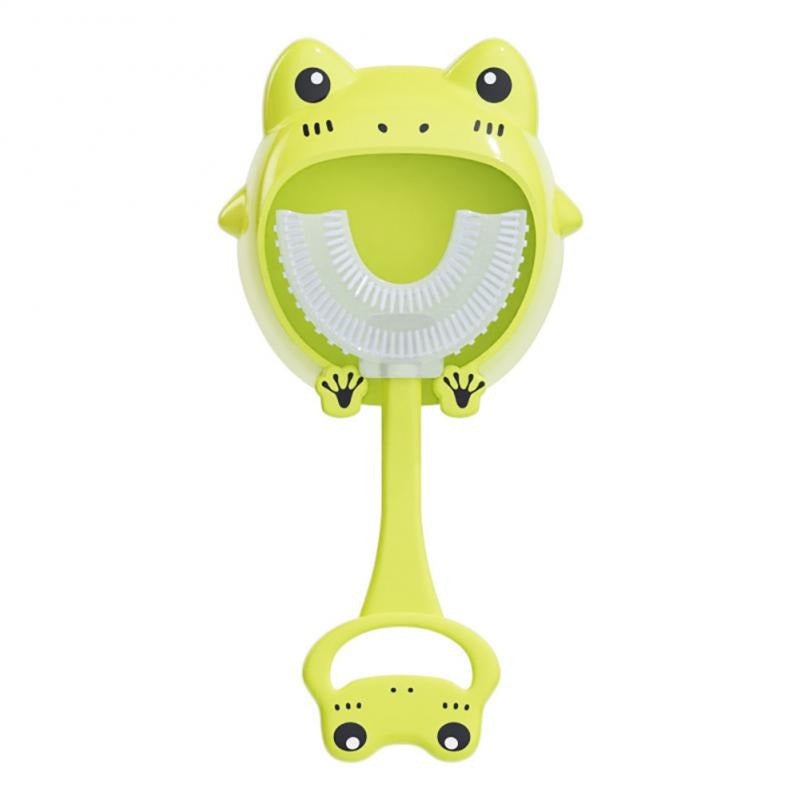 U-Shaped Head Cartoon Silicone Children's Toothbrush