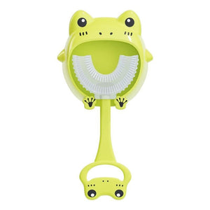 U-Shaped Head Cartoon Silicone Children's Toothbrush