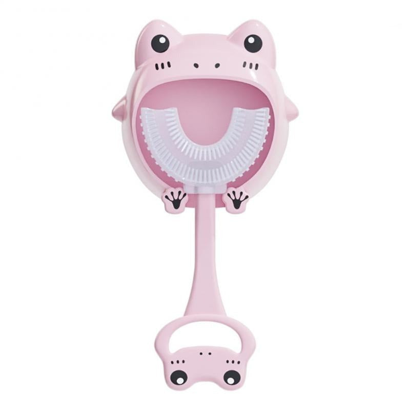 U-Shaped Head Cartoon Silicone Children's Toothbrush