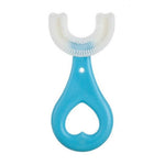 Load image into Gallery viewer, Children&#39;s U-Shaped Blue &amp; Pink Silicone Toothbrush
