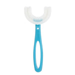 Load image into Gallery viewer, Children&#39;s U-Shaped Blue &amp; Pink Silicone Toothbrush
