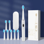 Load image into Gallery viewer, Rechargeable Electric Sonic Toothbrush With 3 Brush Head
