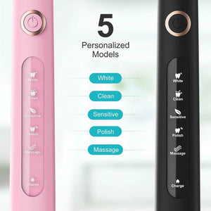 Rechargeable Electric Replacement Heads Sonic Toothbrush