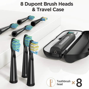 Rechargeable Electric Replacement Heads Sonic Toothbrush