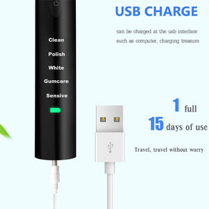 Powerful Rechargeable Ultrasonic Electric Toothbrush