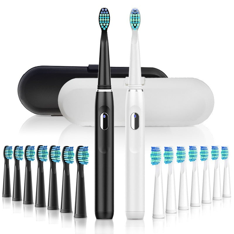 Rechargeable Electric Sonic Toothbrush With 3 Brush Head